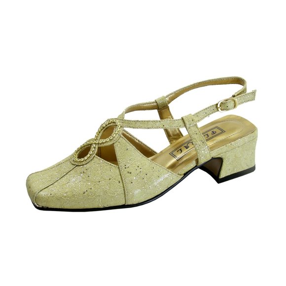👠 FLORAL Ines Women's Wide Width Criss-Cross Pumps 👠 - Picture 1 of 6